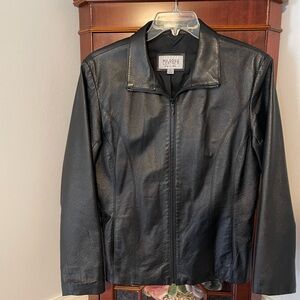 Vintage Women’s Wilson’s Black Leather Maxima Jacket - L